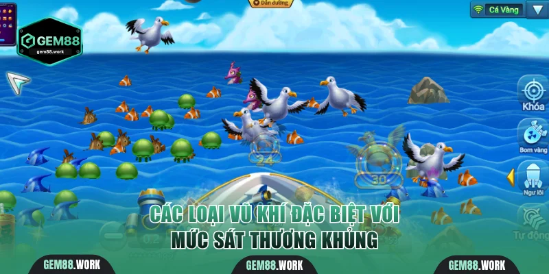 Các loại vũ khí đặc biệt với mức sát thương khủng